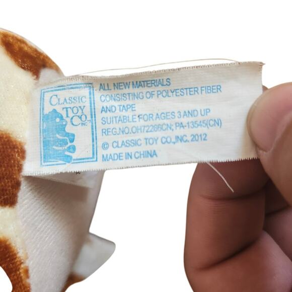 Classic Toy Co Big Head/Eyes Giraffe 14" Carnival Plush Stuffed Animal Toy 2012 - Picture 7 of 8